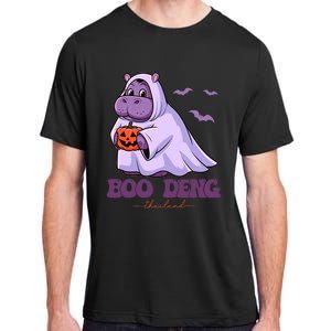 Moo Deng Cute Baby Pygmy Hippo Bouncy Pig In Thai Halloween Adult ChromaSoft Performance T-Shirt