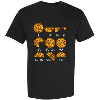 Maths Day Costume Idea Teachers Pizza Slice Fraction Garment-Dyed Heavyweight T-Shirt