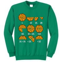 Maths Day Costume Idea Teachers Pizza Slice Fraction Sweatshirt