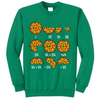 Maths Day Costume Idea Teachers Pizza Slice Fraction Sweatshirt