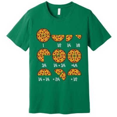 Maths Day Costume Idea Teachers Pizza Slice Fraction Premium T-Shirt