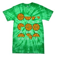 Maths Day Costume Idea Teachers Pizza Slice Fraction Tie-Dye T-Shirt