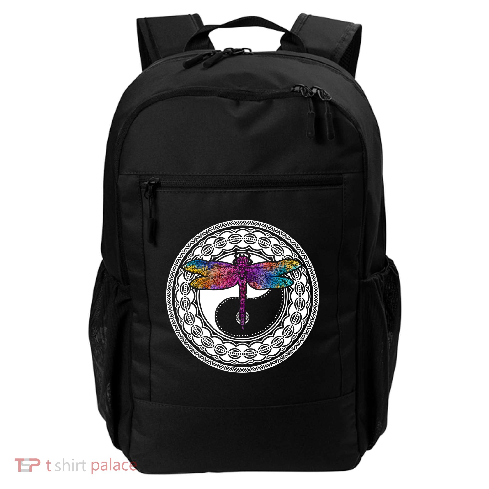 Mandala Dragonfly Cute Gift Magical Dragonflies Yin Yang Yoga Great Gift Backpack