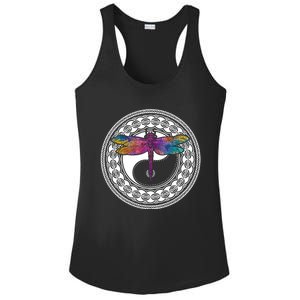 Mandala Dragonfly Cute Gift Magical Dragonflies Yin Yang Yoga Great Gift Ladies PosiCharge Competitor Racerback Tank