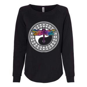 Mandala Dragonfly Cute Gift Magical Dragonflies Yin Yang Yoga Great Gift Womens California Wash Sweatshirt