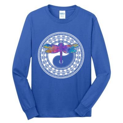 Mandala Dragonfly Cute Gift Magical Dragonflies Yin Yang Yoga Great Gift Tall Long Sleeve T-Shirt