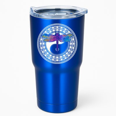 Mandala Dragonfly Cute Gift Magical Dragonflies Yin Yang Yoga Great Gift Tumbler