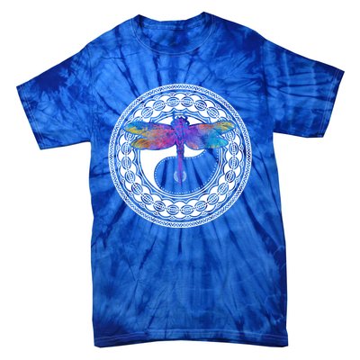 Mandala Dragonfly Cute Gift Magical Dragonflies Yin Yang Yoga Great Gift Tie-Dye T-Shirt