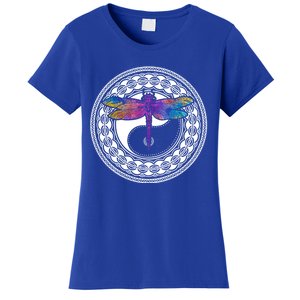 Mandala Dragonfly Cute Gift Magical Dragonflies Yin Yang Yoga Great Gift Women's T-Shirt