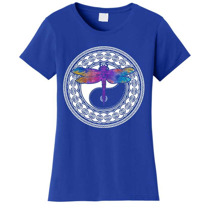 Mandala Dragonfly Cute Gift Magical Dragonflies Yin Yang Yoga Great Gift Women's T-Shirt