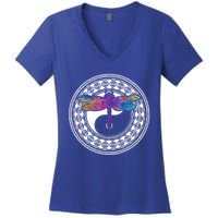 Mandala Dragonfly Cute Gift Magical Dragonflies Yin Yang Yoga Great Gift Women's V-Neck T-Shirt