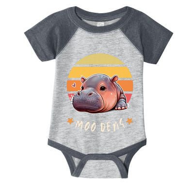 Moo Deng Cute Baby Pygmy Hippo Bouncy Pig In Thai Infant Baby Jersey Bodysuit