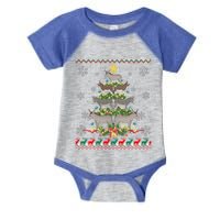 Mule Donkey Christmas Ornat Tree Funny Gift Ugly Sweater Gift Infant Baby Jersey Bodysuit