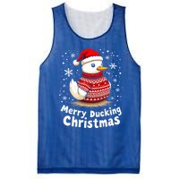 Merry Ducking Christmas Ugly Christmas Jumper Cute Gift Mesh Reversible Basketball Jersey Tank