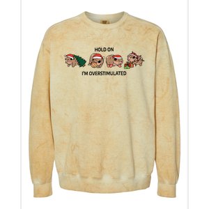 Moo Deng Christmas Colorblast Crewneck Sweatshirt