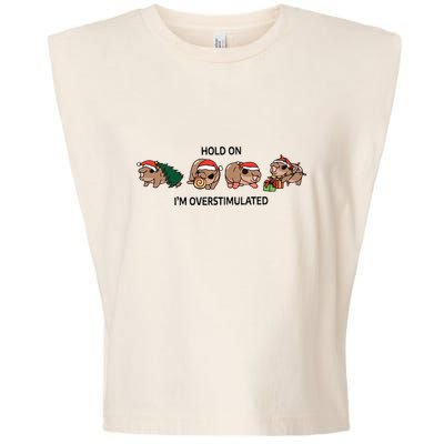 Moo Deng Christmas Garment-Dyed Women's Muscle Tee