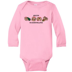 Moo Deng Christmas Baby Long Sleeve Bodysuit