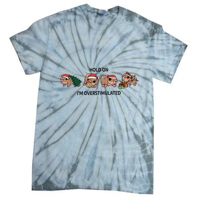Moo Deng Christmas Tie-Dye T-Shirt