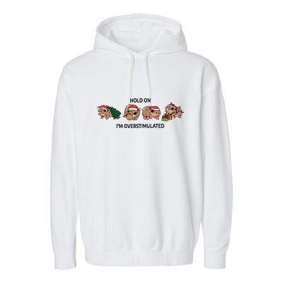 Moo Deng Christmas Garment-Dyed Fleece Hoodie