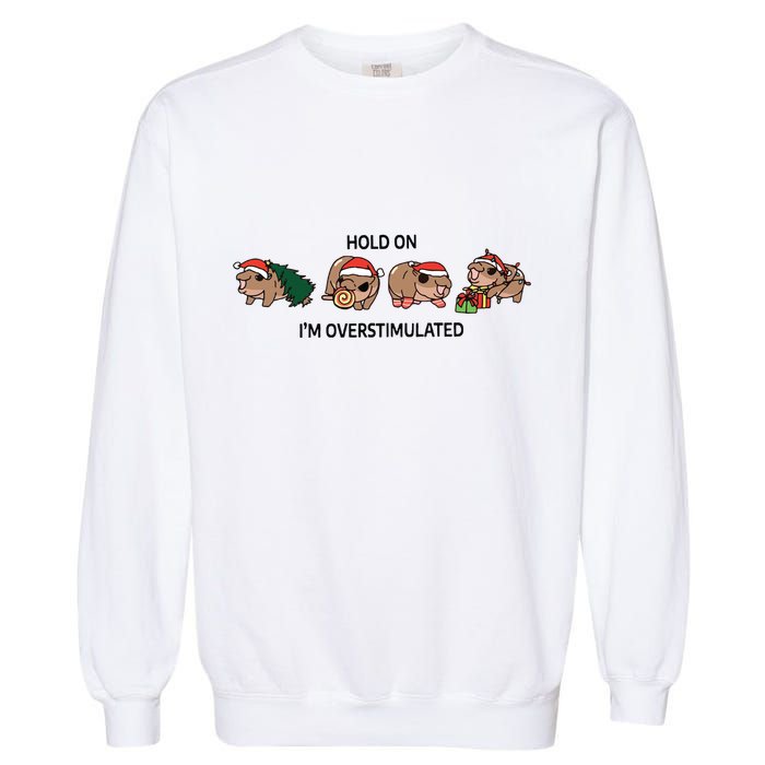 Moo Deng Christmas Garment-Dyed Sweatshirt