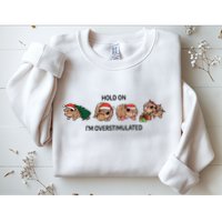 Moo Deng Christmas Sweatshirt