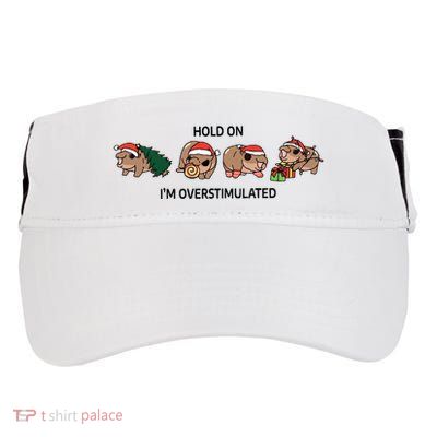 Moo Deng Christmas Adult Drive Performance Visor