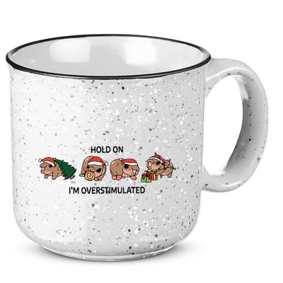 Moo Deng Christmas 15oz Campfire Ceramic Mug
