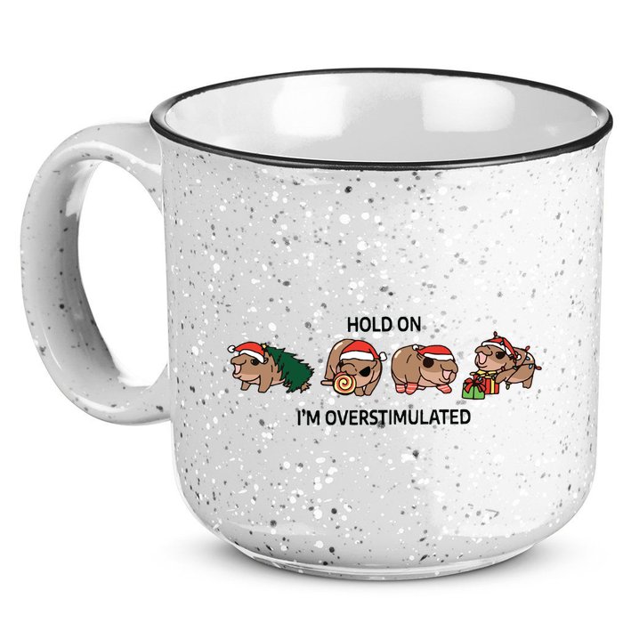 Moo Deng Christmas 15oz Campfire Ceramic Mug