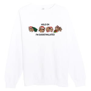 Moo Deng Christmas Premium Crewneck Sweatshirt