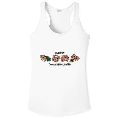 Moo Deng Christmas Ladies PosiCharge Competitor Racerback Tank