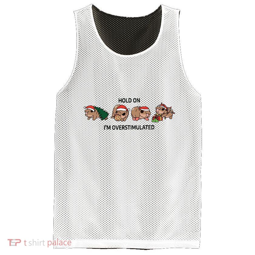Moo Deng Christmas Mesh Reversible Basketball Jersey Tank