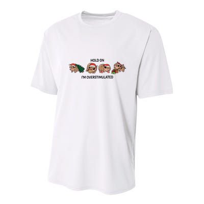 Moo Deng Christmas Youth Performance Sprint T-Shirt