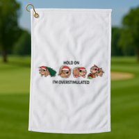 Moo Deng Christmas Golf Towel
