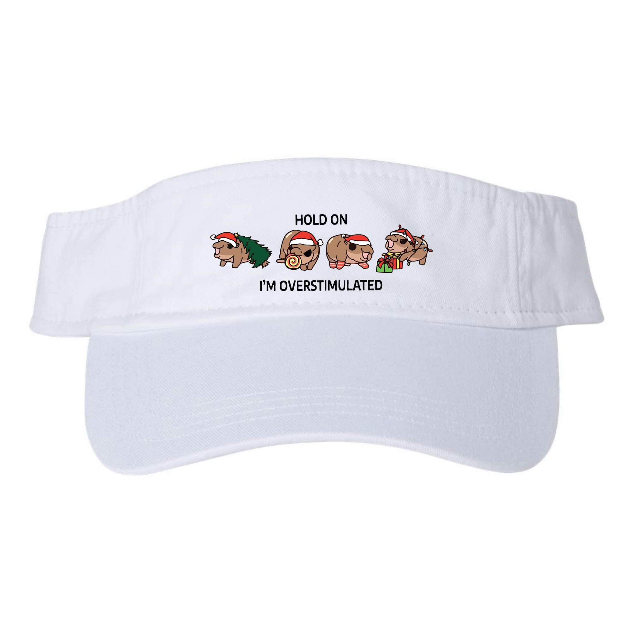 Moo Deng Christmas Visor