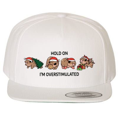 Moo Deng Christmas Wool Snapback Cap