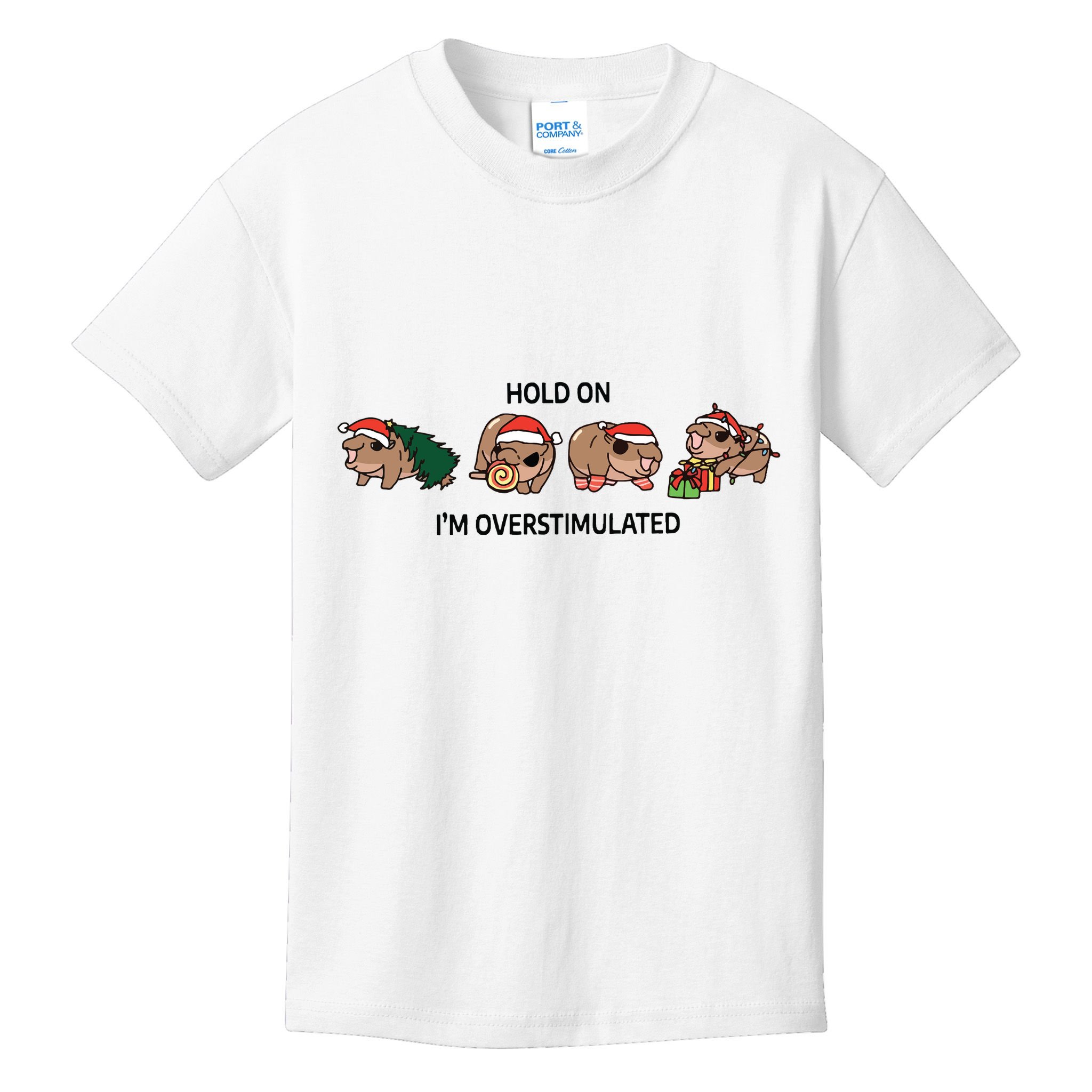 Moo Deng Christmas Kids T-Shirt