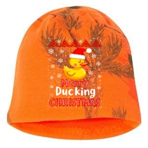 Merry Ducking Christmas Ugly Duck Christmas Jumper Cute Gift Kati - Camo Knit Beanie