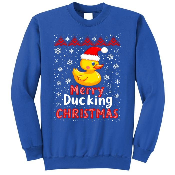 Merry Ducking Christmas Ugly Duck Christmas Jumper Cute Gift Sweatshirt