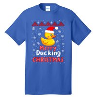 Merry Ducking Christmas Ugly Duck Christmas Jumper Cute Gift Tall T-Shirt