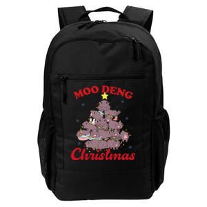 Moo Deng Christmas Tree Baby Hippo Funny Animal Daily Commute Backpack