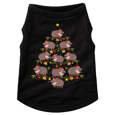 Moo Deng Christmas Tree Funny Christmas Cute Moo Deng Doggie Tank