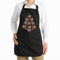 Moo Deng Christmas Tree Funny Christmas Cute Moo Deng Apron