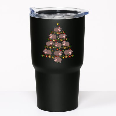 Moo Deng Christmas Tree Funny Christmas Cute Moo Deng Tumbler