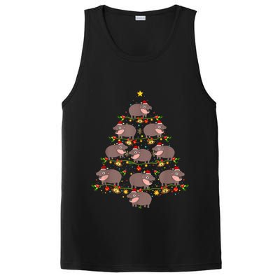 Moo Deng Christmas Tree Funny Christmas Cute Moo Deng PosiCharge Competitor Tank