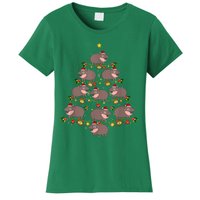 Moo Deng Christmas Tree Funny Christmas Cute Moo Deng Women's T-Shirt