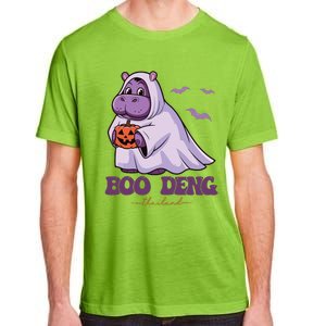 Moo Deng Cute Baby Pygmy Hippo Bouncy Pig In Thai Halloween Adult ChromaSoft Performance T-Shirt