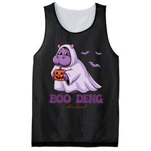 Moo Deng Cute Baby Pygmy Hippo Bouncy Pig In Thai Halloween Mesh Reversible Basketball Jersey Tank