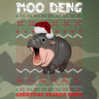 Moo Deng Christmas Moo Deng Christmas Pajama Matching Family Legacy Tie Dye Trucker Hat