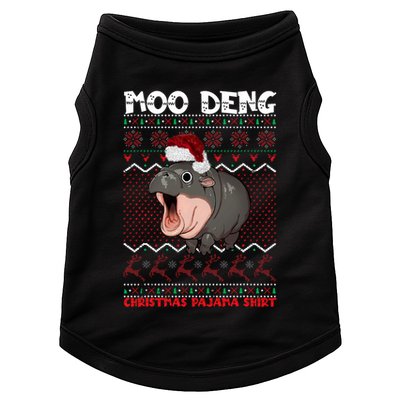 Moo Deng Christmas Moo Deng Christmas Pajama Matching Family Doggie Tank