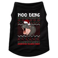Moo Deng Christmas Moo Deng Christmas Pajama Matching Family Doggie Tank